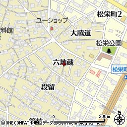 愛知県刈谷市野田町六地蔵周辺の地図