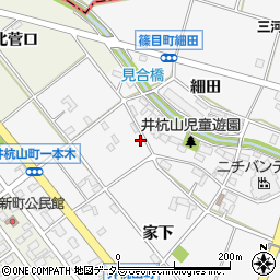 愛知県安城市井杭山町周辺の地図