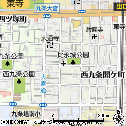 京都府京都市南区西九条東比永城町26周辺の地図