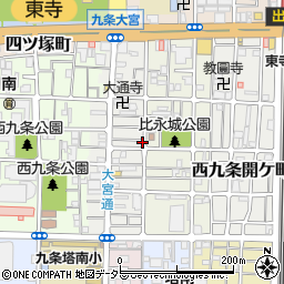 京都府京都市南区西九条比永城町26-5周辺の地図