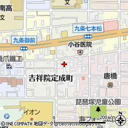 京都府京都市南区吉祥院定成町24周辺の地図