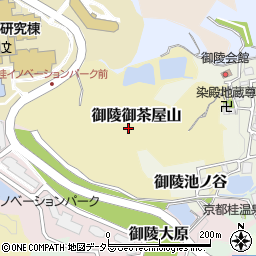 京都府京都市西京区御陵御茶屋山周辺の地図