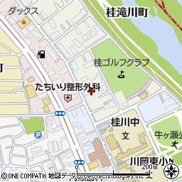 京都府京都市西京区桂南滝川町周辺の地図