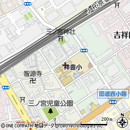 京都市立祥豊小学校周辺の地図