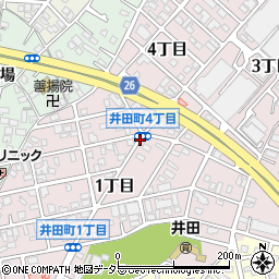 井田町４周辺の地図