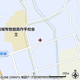 愛知県新城市作手高里（上ノ郷）周辺の地図