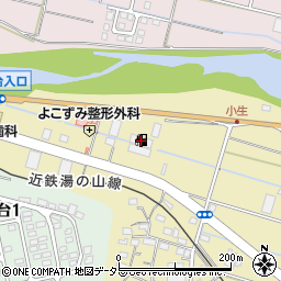 コスモ四日市インターＳＳ周辺の地図