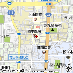 京都府京都市南区東九条東御霊町3周辺の地図
