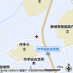 愛知県新城市作手高里西ノ内周辺の地図