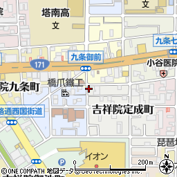 京都府京都市南区吉祥院定成町18-4周辺の地図