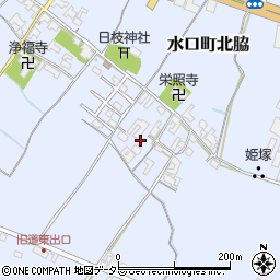 滋賀県甲賀市水口町北脇715周辺の地図