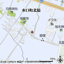 滋賀県甲賀市水口町北脇468周辺の地図