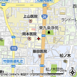 京都府京都市南区東九条東御霊町58周辺の地図