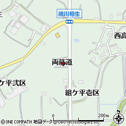 愛知県知多郡東浦町緒川両筋道周辺の地図