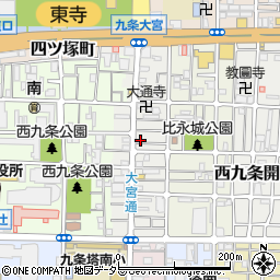 京都府京都市南区西九条比永城町27周辺の地図