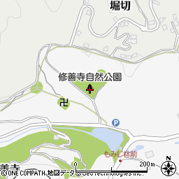 修善寺自然公園周辺の地図
