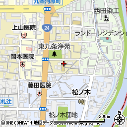 京都府京都市南区東九条宇賀辺町57周辺の地図