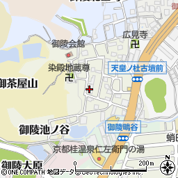 京都府京都市西京区御陵谷町周辺の地図