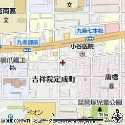 京都府京都市南区吉祥院定成町23-2周辺の地図