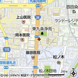 京都府京都市南区東九条宇賀辺町63周辺の地図