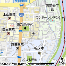 京都府京都市南区東九条宇賀辺町54周辺の地図