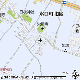 滋賀県甲賀市水口町北脇725周辺の地図