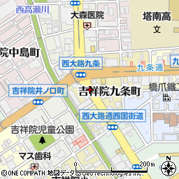 京都府京都市南区吉祥院九条町周辺の地図