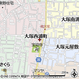 京都府京都市山科区大塚西浦町20周辺の地図