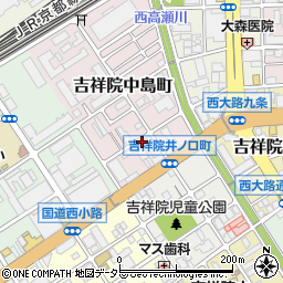 京都府京都市南区吉祥院中島町2周辺の地図