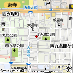 京都府京都市南区西九条比永城町35周辺の地図
