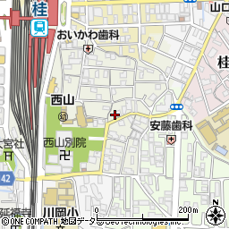 京都府京都市西京区川島北裏町39周辺の地図