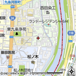 京都府京都市南区東九条北松ノ木町16周辺の地図