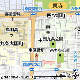 京都府京都市南区西九条南田町4周辺の地図