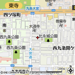 京都府京都市南区西九条比永城町34周辺の地図