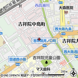 京都府京都市南区吉祥院中島町1周辺の地図