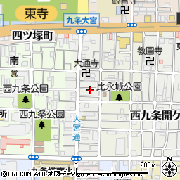 京都府京都市南区西九条比永城町32周辺の地図