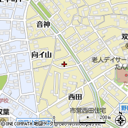 愛知県刈谷市野田町西田44周辺の地図