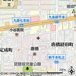 京都府京都市南区唐橋琵琶町20周辺の地図