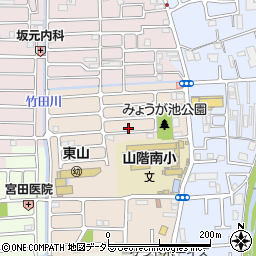 京都府京都市山科区東野八代33周辺の地図