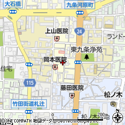 京都府京都市南区東九条東御霊町5周辺の地図