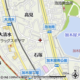 愛知県東海市加木屋町高見153周辺の地図