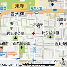 京都府京都市南区西九条比永城町110-2周辺の地図