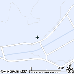 愛知県新城市作手高里稲場川周辺の地図