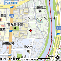 京都府京都市南区東九条北松ノ木町21周辺の地図