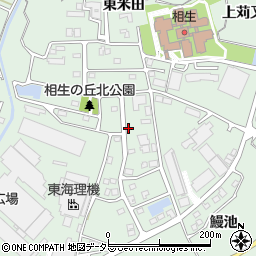 愛知県知多郡東浦町緒川相生の丘周辺の地図
