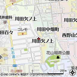 京都府京都市山科区川田菱尾田14周辺の地図