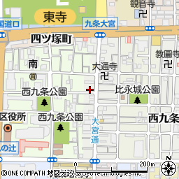 京都府京都市南区西九条比永城町110-3周辺の地図