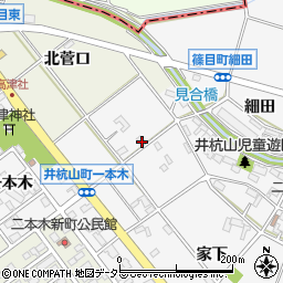 愛知県安城市井杭山町菅口周辺の地図