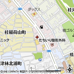 マクドナルド京都桂東店周辺の地図