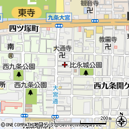 京都府京都市南区西九条比永城町41周辺の地図